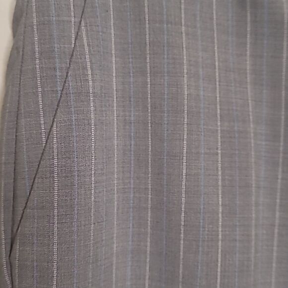 Theory Dress Pants - Flare Style Gray Pinstripe - Picture 2 of 4